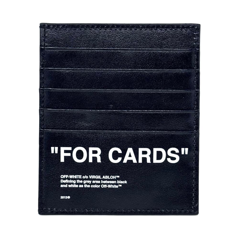 Off-White Leather Cardholder Wallet